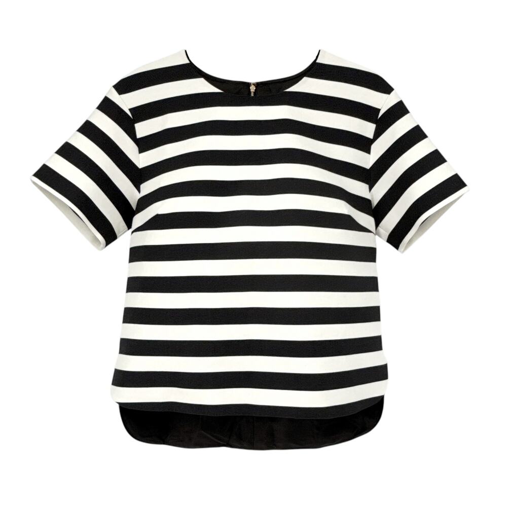 KATE SPADE New York Stripe Ramona Top in Black & Cream 4|S